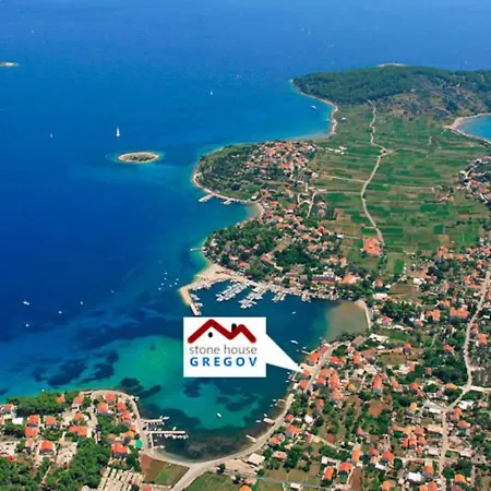 Pensión Stone House Gregov - Bedroom 1 Lumbarda